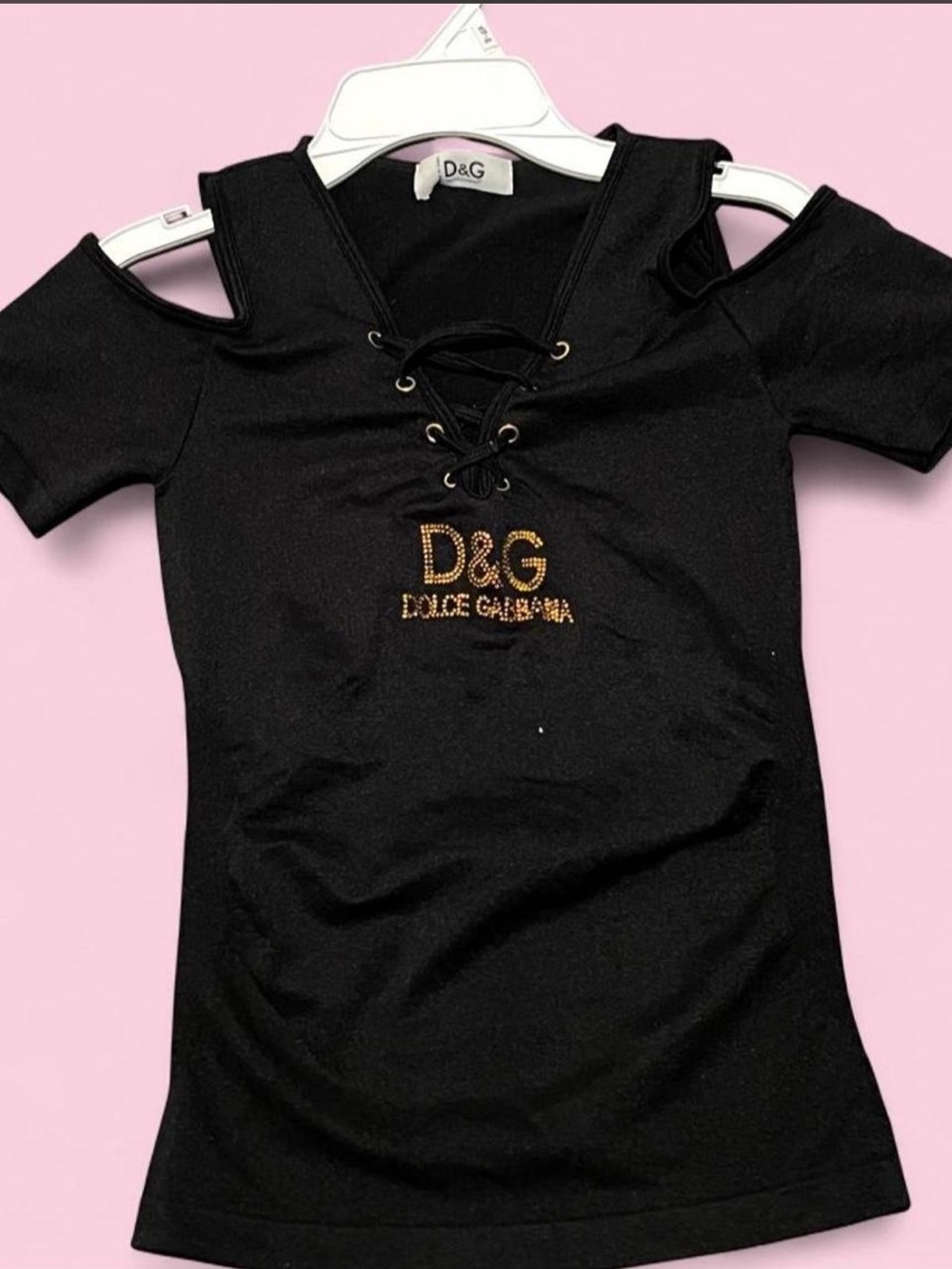 Vintage D&G Black and White Textured Fabric